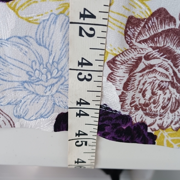 Suno Silk Blend Cutout-Waist Feminine Floral Midi Dress - Picture 10 of 15